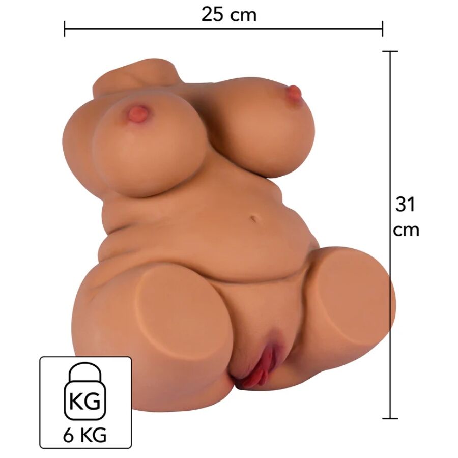 HIDDEN DESIRE - FAT FUCK QUEEN TORSO MASTURBATOR WEIBLICH 6 KG