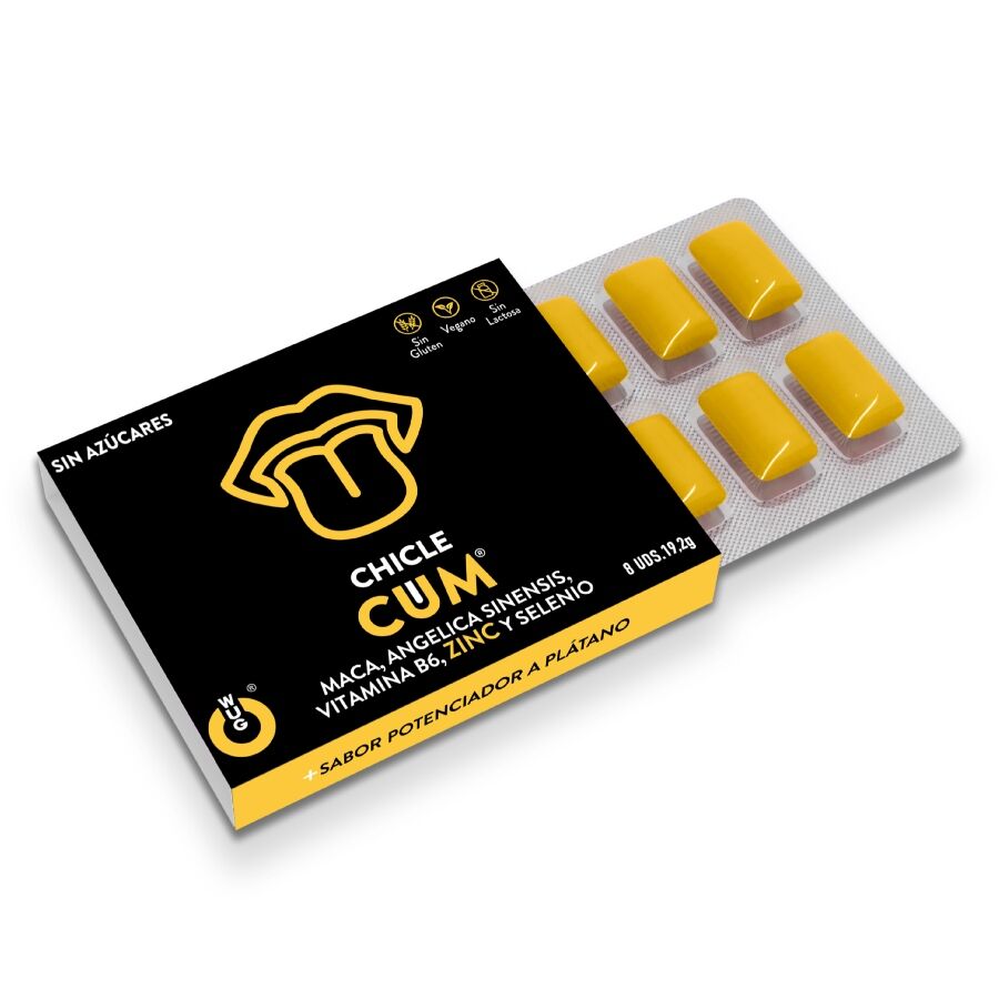 WUG SEX SENSE – INTENSIFICATEUR DE SPERME & EXHAUSTEUR DE GOÛT DU SPERME À LA BANANE 1 X 8 UNITES