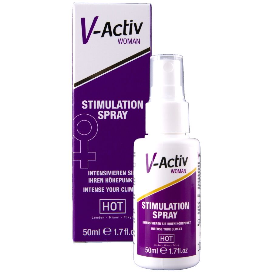 HOT - SPRAY STIMULANT V-ACTIV POUR FEMMES 50 ML