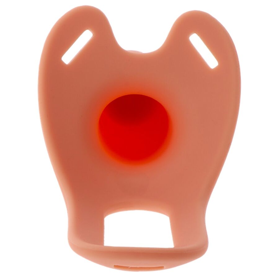 HIDDEN DESIRE - INFERNO VIBRIERENDER PENIS-SLEEVE ZUM AUFSCHNALLEN 18 CM