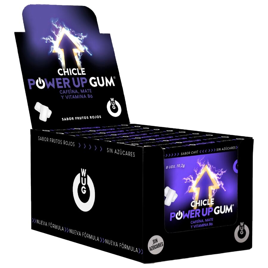 WUG POWER UP - BOOST D'ÉNERGIE & AMÉLIORATION DE LA CONCENTRATION | PRÉSENTOIR 12 X 8 UNITÉS