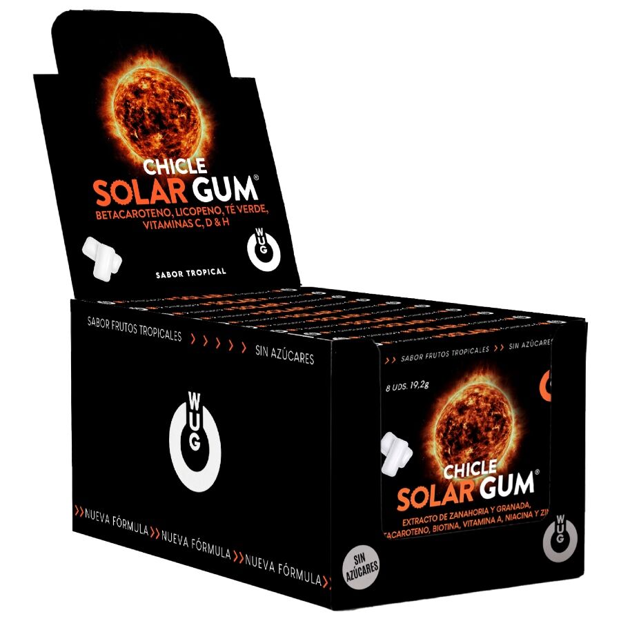 WUG GUM - AUTO-BRONZANT GOMMEUX SOLAIRE | PRÉSENTOIR 12 X 8 UNITÉS