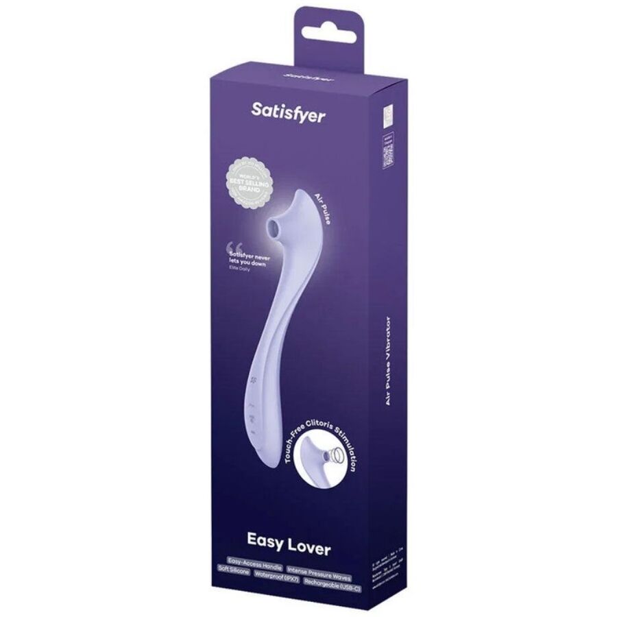 SATISFYER - EASY LOVER VIBRATEUR & STIMULATEUR AIR PULSE