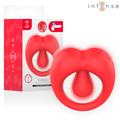 INTENSE - ANILLO VIBRADOR CON ESTIMULACIÓN DEL CLÍTORIS DE RUSSELL ROJO