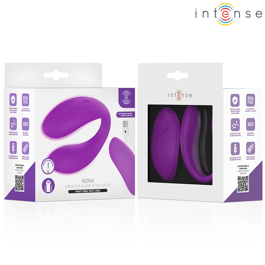 INTENSE - STIMULATEUR DE CLAMP VIBRANT NORA VIOLET