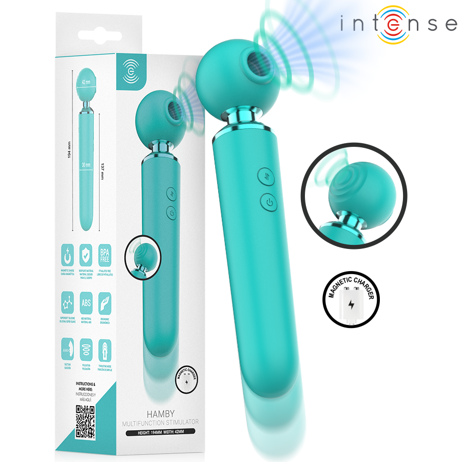 INTENSE - STIMULATEUR MULTIFONCTIONNEL SUCEUR ET VIBRANT HAMBY