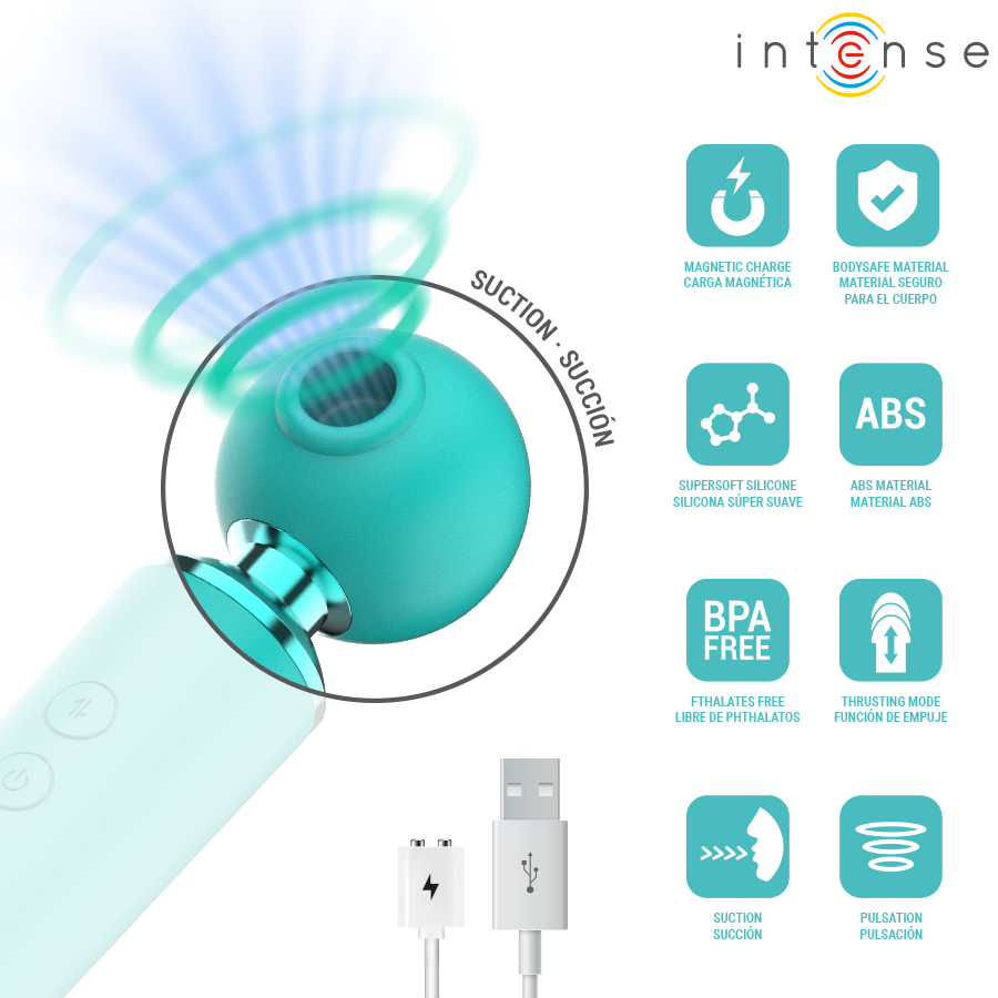 INTENSE - STIMULATEUR MULTIFONCTIONNEL SUCEUR ET VIBRANT HAMBY