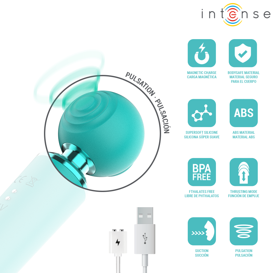 INTENSE - STIMULATEUR MULTIFONCTIONNEL SUCEUR ET VIBRANT HAMBY