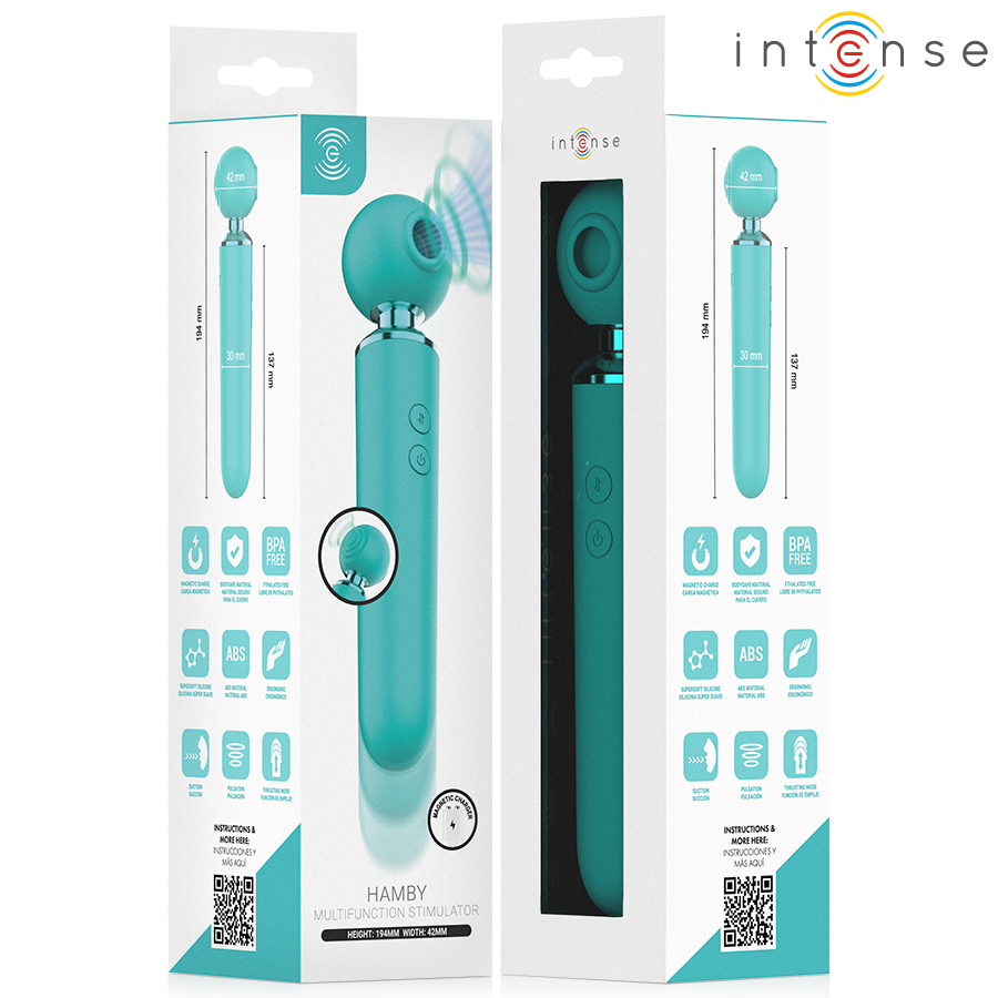 INTENSE - STIMULATEUR MULTIFONCTIONNEL SUCEUR ET VIBRANT HAMBY