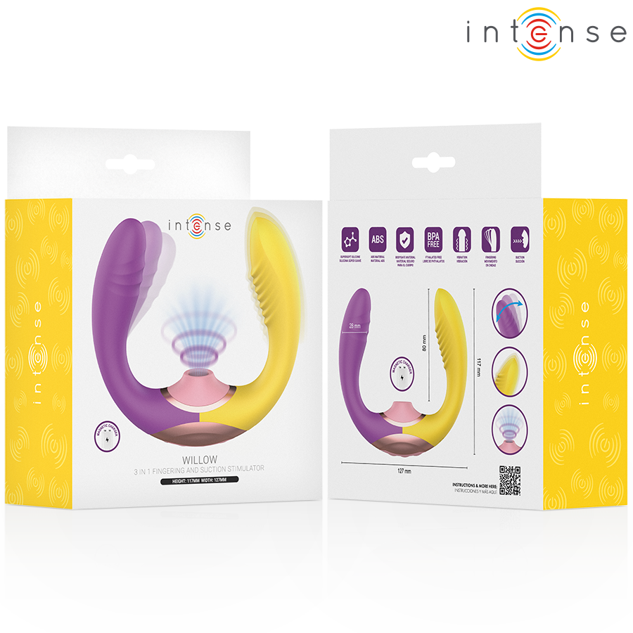 INTENSE - STIMULATEUR SUCEUR ET VIBRANT 3 EN 1 WILLOW