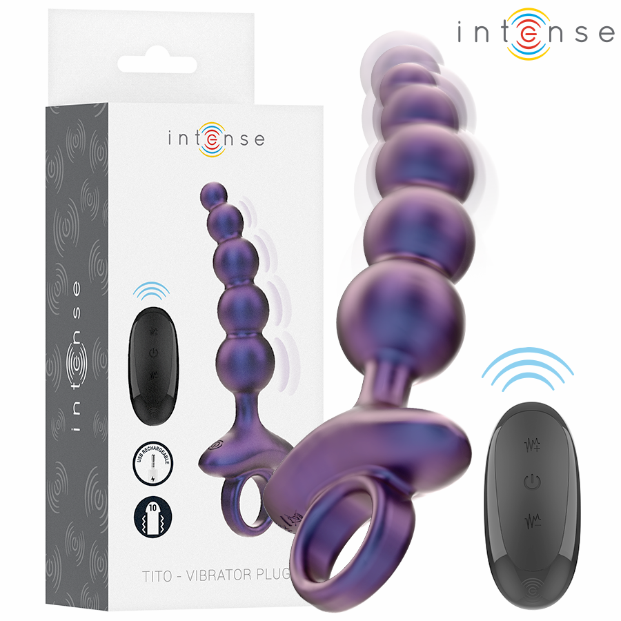 INTENSE - TITO PLUG ANAL VIBRANT MODÈLE 3 AVEC TÉLÉCOMMANDE
