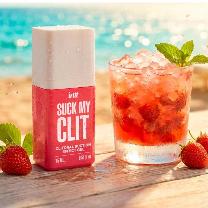 INTT - SUCK MY CLIT GEL EFFET SUCEUR FRAISE SAUVAGE 15 ML