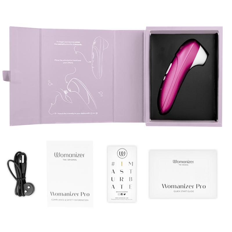 WOMANIZER - STIMULATEUR CLITORIDIEN VIBRANT PRO ROSE