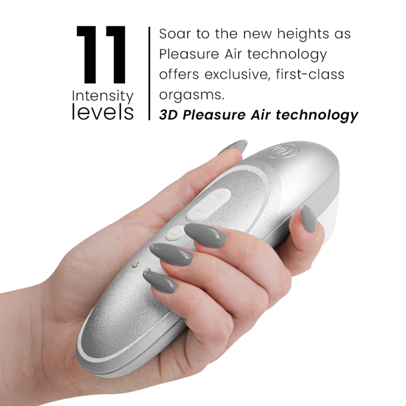 WOMANIZER - STIMULATEUR CLITORIDIEN PRO VIBRANT GRIS ARGENT