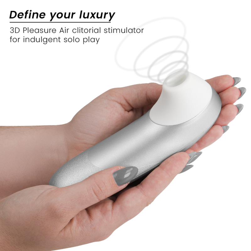WOMANIZER - STIMULATEUR CLITORIDIEN PRO VIBRANT GRIS ARGENT