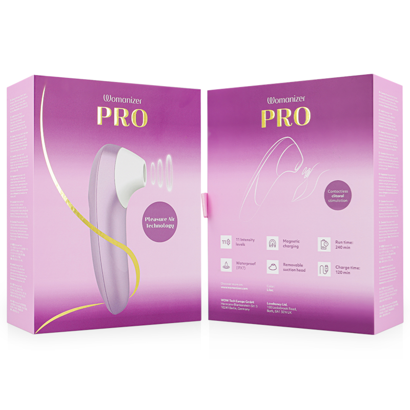 WOMANIZER - PRO STIMULATEUR CLITORIDIEN VIBRANT LILAS
