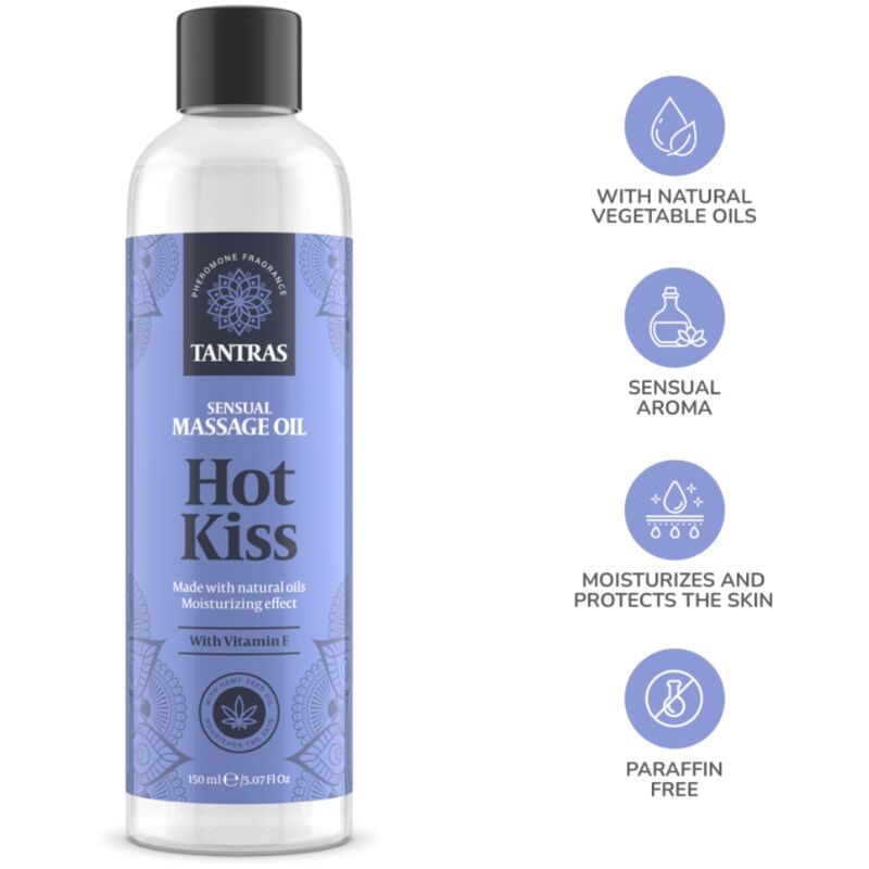 INTIMATELINE – TANTRAS LOVE OIL BAUME DE MASSAGE HOT KISS 150 ML