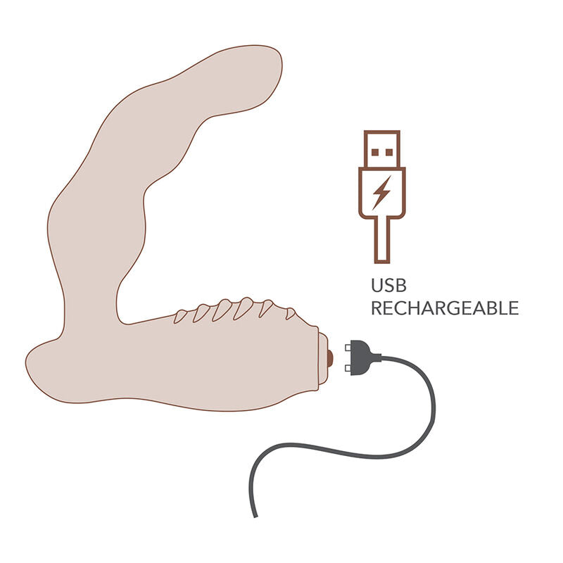 ROCKS-OFF - MINI BAGUETTE MAGIQUE RECHARGEABLE 16 FONCTIONS, ROSE PIVOINE