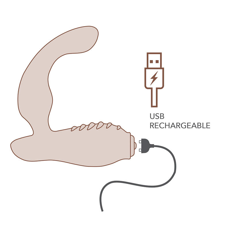 ROCKS-OFF - MINI BAGUETTE MAGIQUE RECHARGEABLE 16 FONCTIONS, ROSE PIVOINE