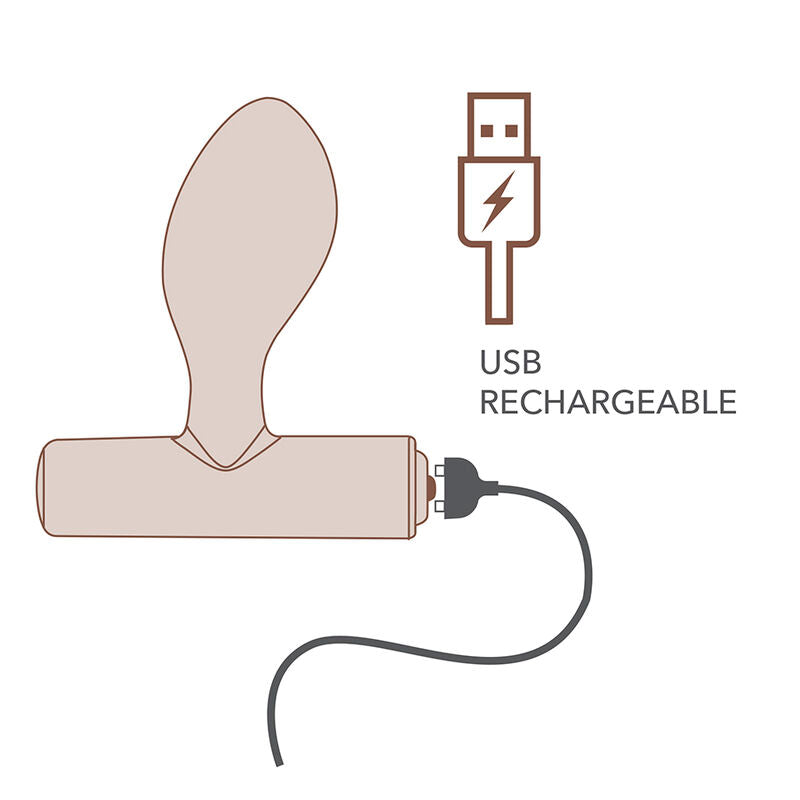 ROCKS-OFF - MINI BAGUETTE MAGIQUE RECHARGEABLE 16 FONCTIONS, ROSE PIVOINE