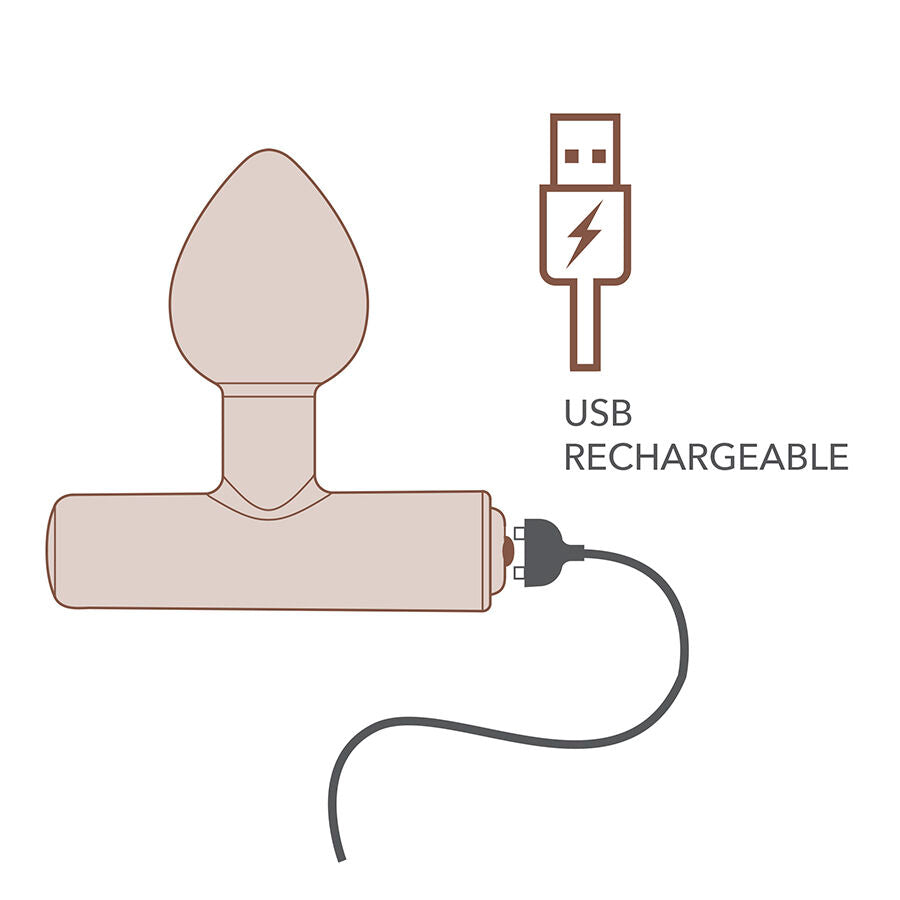 ROCKS-OFF - NOVA ASTRYX PREMIUM PLUG ANAL RECARGABLE 16 FUNCIONES NEGRO
