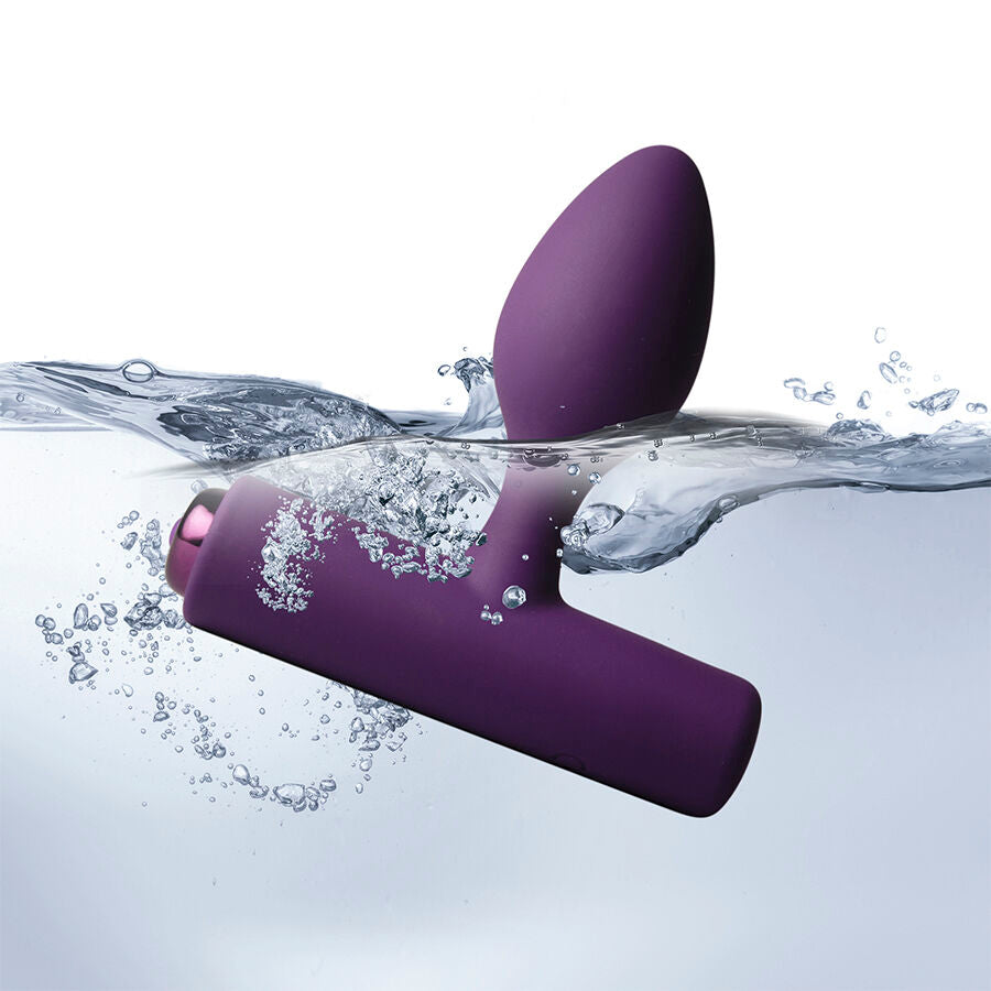 ROCKS-OFF - NOVA SOLARIS PLUG ANAL FINO RECARGABLE 16 FUNCIONES NEGRO