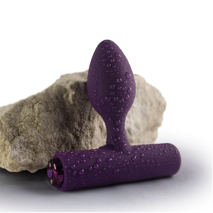 ROCKS-OFF - NOVA SOLARIS PLUG ANAL FINO RECARGABLE 16 FUNCIONES NEGRO