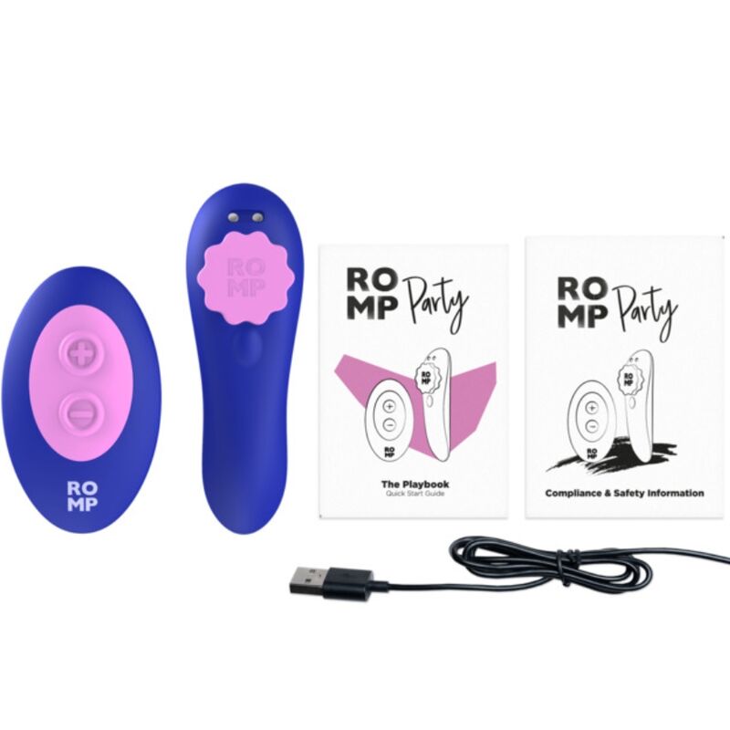 ROMP - CULOTTE VIBRANTE MAGNÉTIQUE EN SILICONE AVEC TÉLÉCOMMANDE