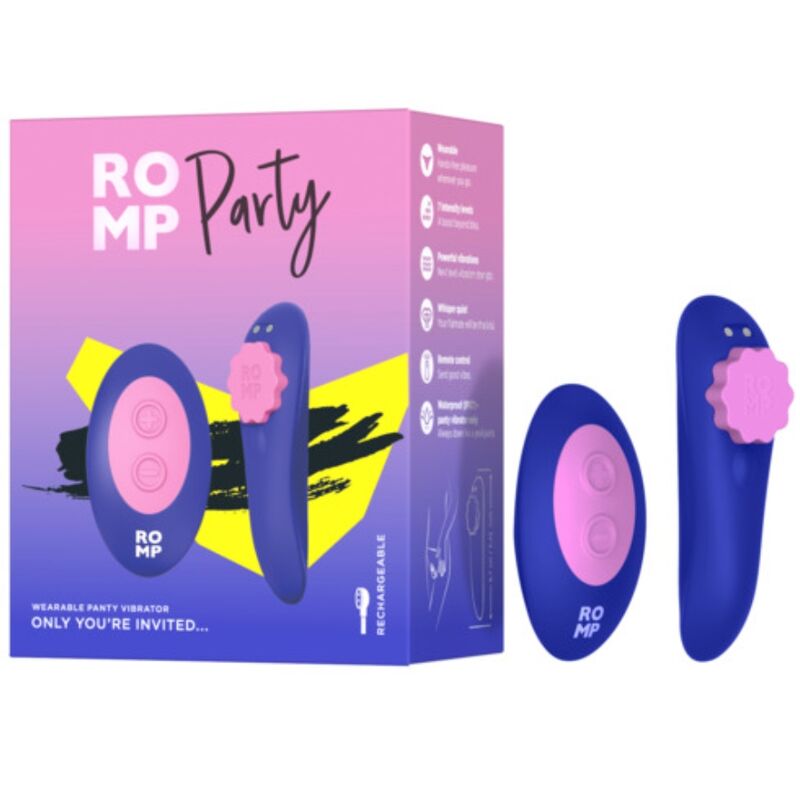 ROMP - CULOTTE VIBRANTE MAGNÉTIQUE EN SILICONE AVEC TÉLÉCOMMANDE