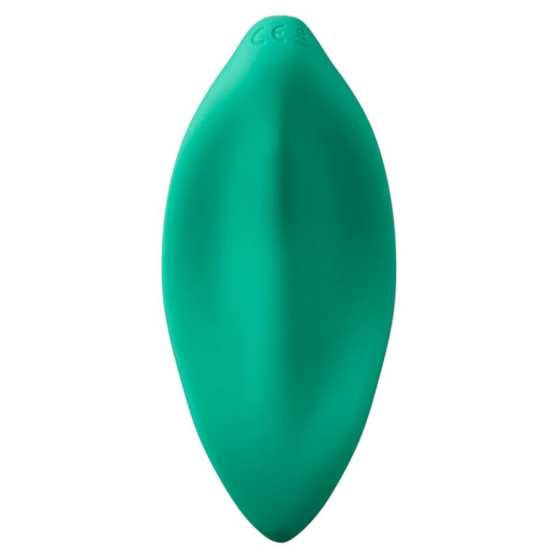 ROMP - VIBREUR VAGINAL STIMULATEUR CLITORIDIEN, FORME ERGONOMIQUE, VERT AQUA