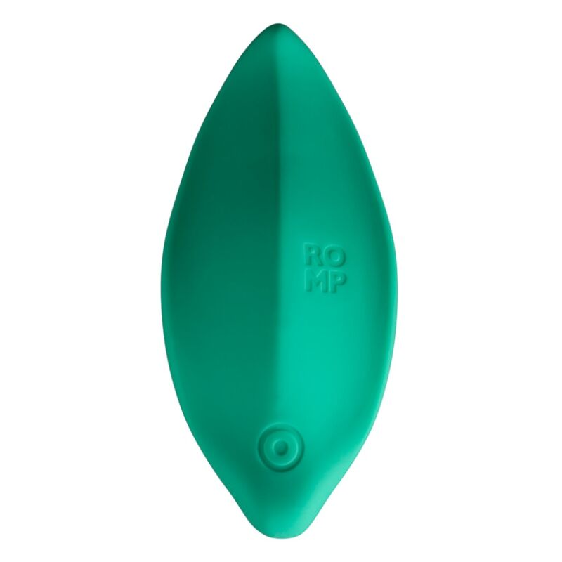 ROMP - VIBREUR VAGINAL STIMULATEUR CLITORIDIEN, FORME ERGONOMIQUE, VERT AQUA