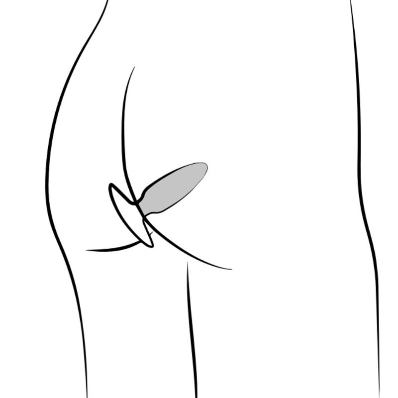 ROMP - PLUG ANAL VIBRANT BASS 10 CM VERT