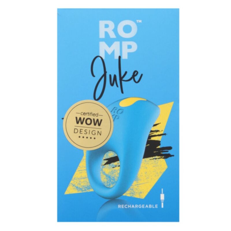 ROMP - JUKE ANNEAU PÉNIEN EN SILICONE AVEC VIBREUR STIMULATEUR CLITORIDIEN