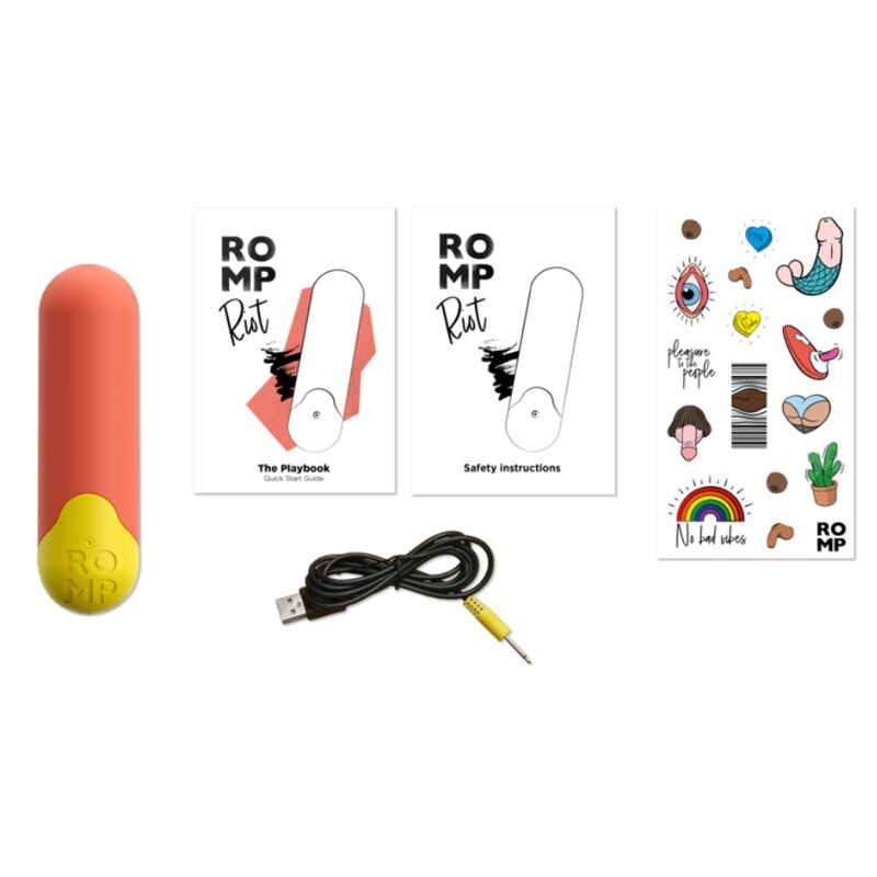 ROMP - RIOT BOULE VIBRANTE MULTIFONCTION ORANGE + JAUNE
