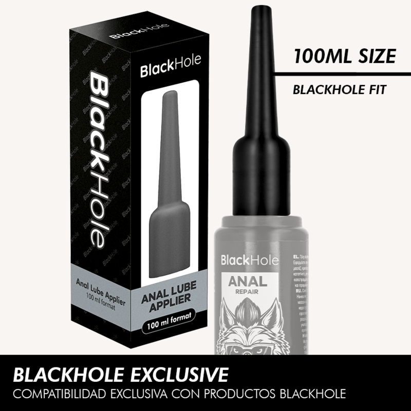 BLACK HOLE - APPLICATEUR DE LISSEMENT ANAL, TAILLE L, 100 ML