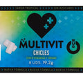WUG MULTIVIT – Funktionelles Multivitamin-Kaugummi mit tropischem Geschmack, 8 Stück pro Blisterpackung