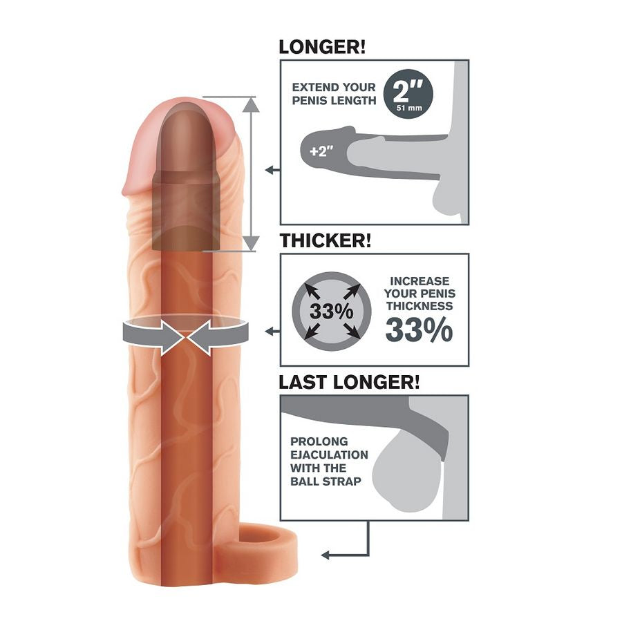 FANTASY X- TENSIONS - SANGLE DE BOULES POUR EXTENSIONS PERFECT 2 (PEAU)