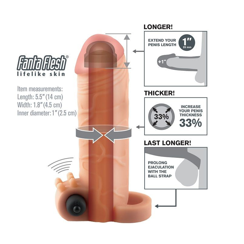 FANTASY X- TENSIONS - VIBRATING REAL FEEL 1 RALLONGE