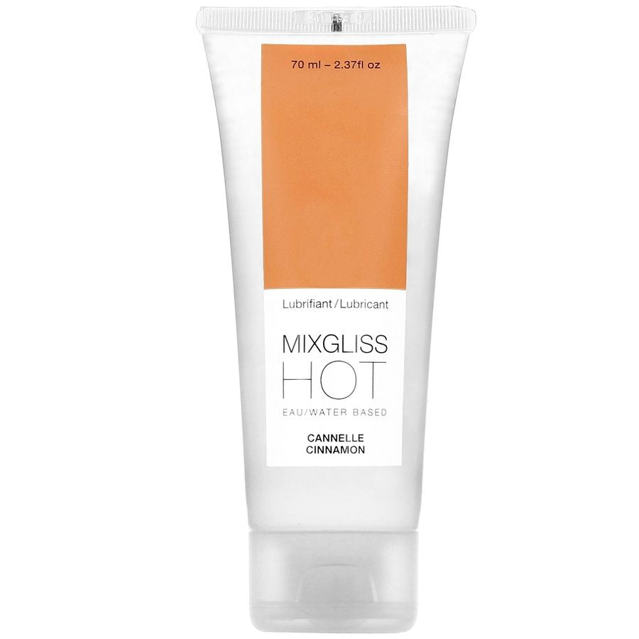 MIXGLISS - LUBRIFIANT EFFET CHAUFFANT, GOÛT CANNELLE, 70 ml