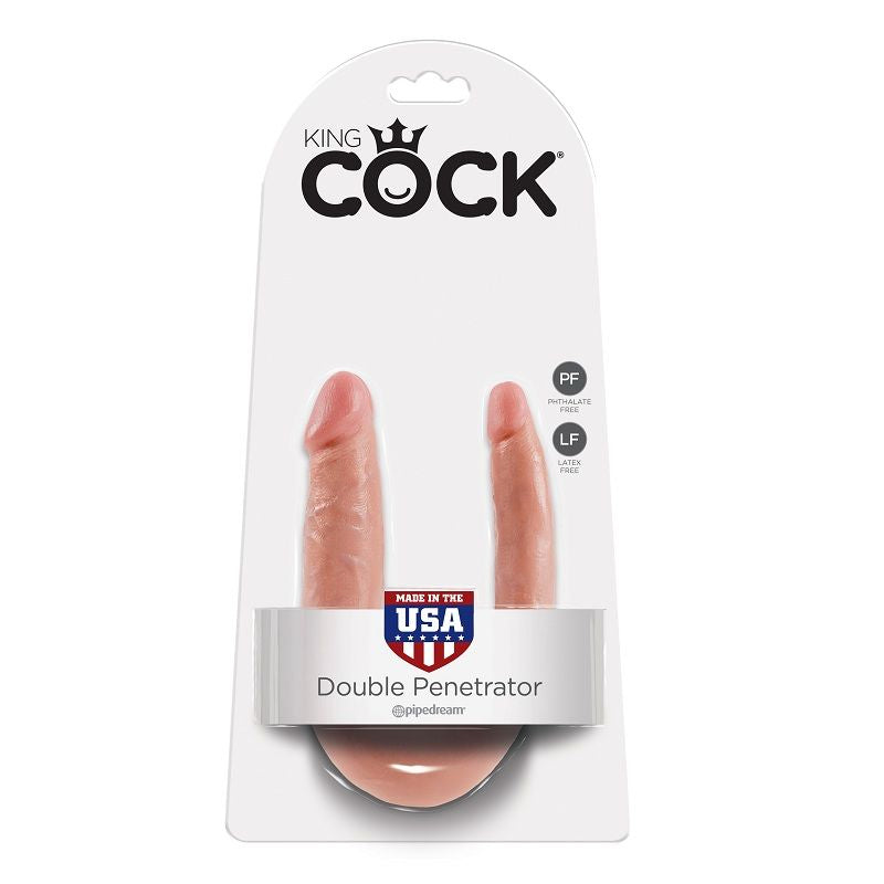 KING COCK - GODEMICHET DOUBLE PÉNÉTRATION 12.7 CM NATUREL