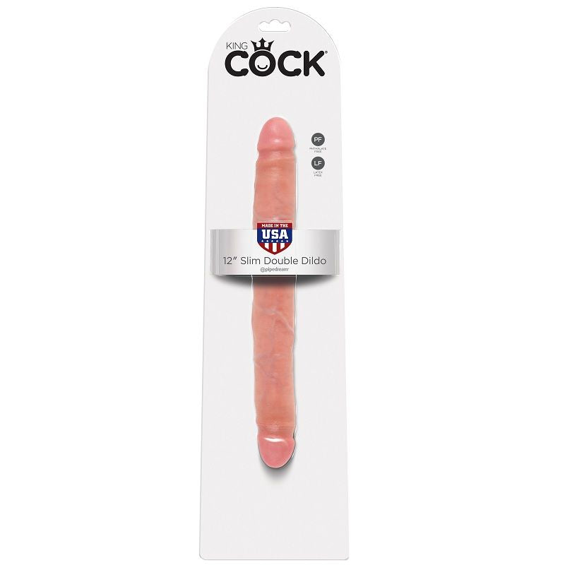 KING COCK - DOUBLE GODEMICHET FIN 30 CM