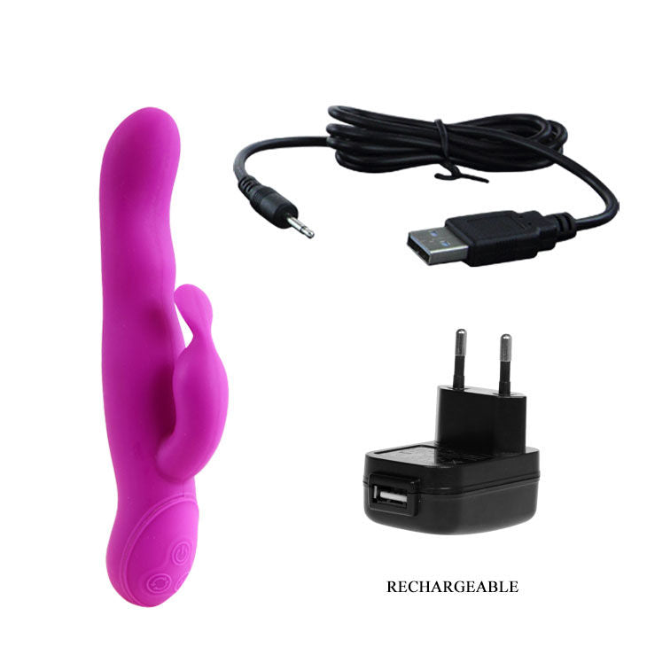PRETTY LOVE - VIBRATEUR HALE-LILAC ROTATIF DE HAUTE QUALITÉ