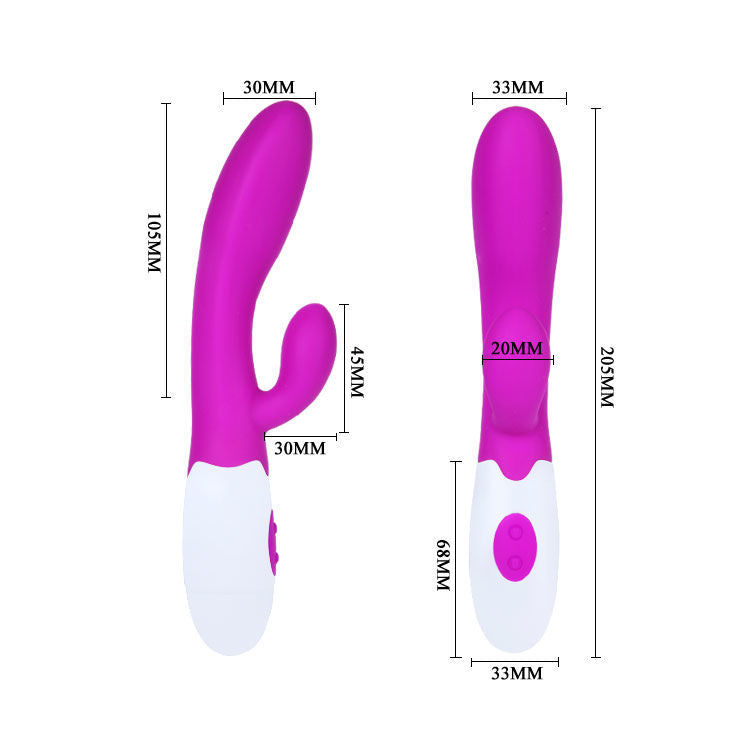 PRETTY LOVE - FLIRTATION ALVIS VIBRATEUR AVEC STIMULATEUR CLITORIDIEN