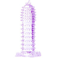 BAILE - GAINE PÉNIS VIBRANTE AVEC STIMULATEUR CLITORIDIEN VIOLETTE 14 CM