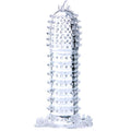 BAILE - GAINE PÉNIS AVEC POINTS DE STIMULATION TRANSPARENTS 14 CM