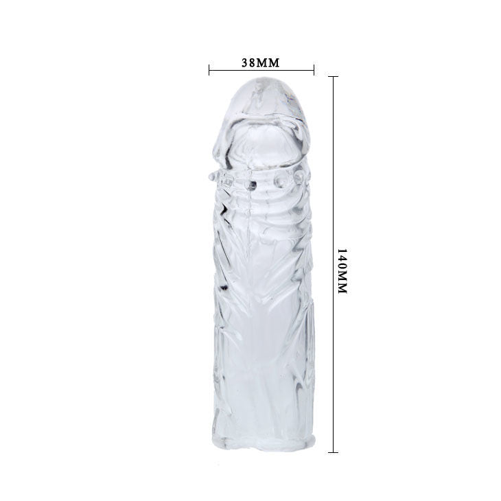 BAILE - GOURDE DE PÉNIS LILAS EN SILICONE ADAPTABLE 13 CM