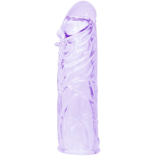 BAILE - GOURDE DE PÉNIS LILAS EN SILICONE ADAPTABLE 13 CM