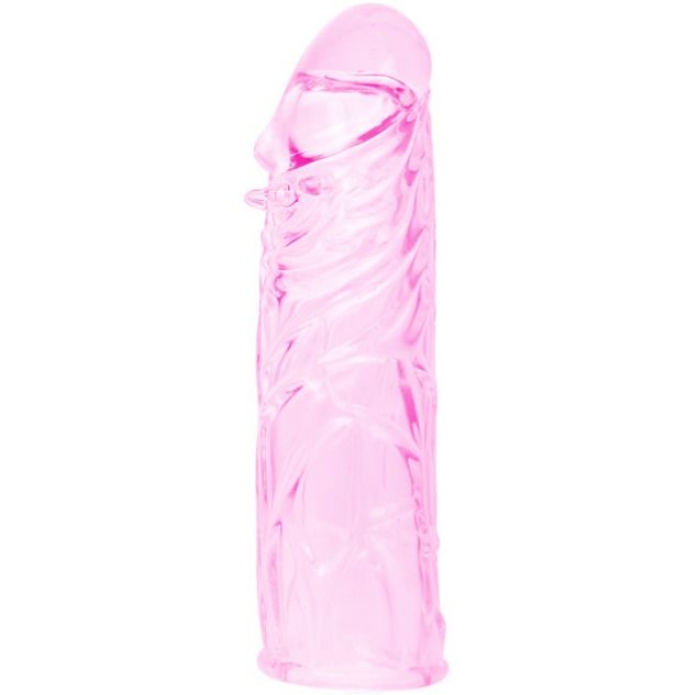 BAILE - GAINE PÉNIS STIMULANTE EN SILICONE ROSE 13 CM