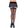 LEG AVENUE - COLLANT AVEC COUTURE ET DENTELLE EN HAUT PLUS