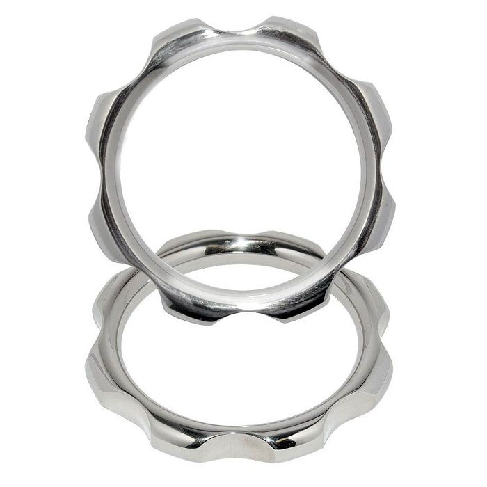 METAL HARD - ANNEAU DE COUPLE EN MÉTAL POUR PÉNIS ET TESTICULES 45 MM